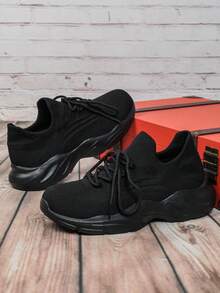 Zapatos casuales de slip-on negros versátiles, convenientes, con ajuste preciso, cómodos, suaves, transpirables, adecuados para vacaciones, exteriores, fitness, transporte, uso casual, tenis para hombres