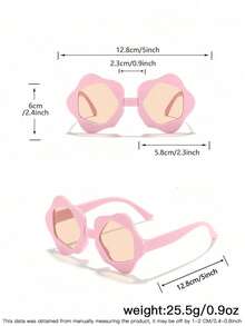 1 Peça Óculos de Sol Acrílicos Boêmios Fofos com Armação Floral para Meninos e Meninas de 9-14 Anos, Moda Eyewear para Piquenique e Passeios de Verão