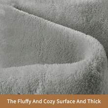 Sour Lemon Carpet Living Room 200x300, Washable Carpet Children's Room Girl Boy Carpet Bedroom Gray Carpet Carpets Area Short Pile Fluffy Anti-Slip Mat Children's Room Carpets - Màu Xám nhạt - Xem 5