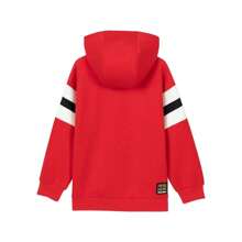 Skechers 儿童简约连帽休闲运动衫 - 紅色 - 查看 2