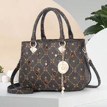 Women Top Handle Bags - Z字咖啡色 - 查看 2