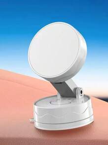 Soporte magnético para teléfono celular de doble cara, plegable 360 grados, portátil, con ventosa con funciones completas, diseño redondo, funcionamiento con una sola mano, adecuado como regalo de vacaciones