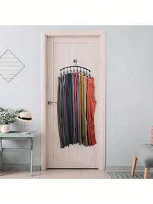 1 buah/4 buah Klip Gantungan Celana Stainless Steel, Anti Selip Hemat Ruang Rak Penyimpanan Lemari Pakaian untuk Jeans Celana Panjang Rok Kamar Tidur Pengorganisasian Rumah - MultiWarna - View 3