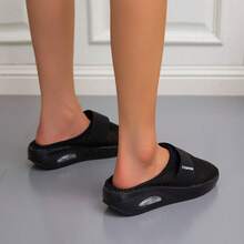 女士透气舒适休闲便鞋 - 黑色 - 查看 4