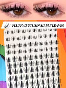 Nuevo paquete actualizado de 10 filas de 200 piezas de grupos de pestañas independientes mixtos 30D+40D+50D+60D+80D, libre elección, rizo D de 8-16 mm, kit de extensión de pestañas independientes reutilizable, súper grueso, esponjoso, aspecto natural que agranda los ojos de forma natural, súper herramienta de maquillaje, adecuado para uso doméstico o salir, adecuado para la vida diaria, bodas, citas, fiestas, viajes y festivales de primavera