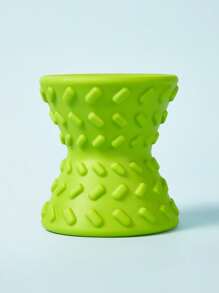 PETSIN 1 件互动治疗药物狗玩具 - 适用于攻击性咀嚼狗骨头 - 超级狗玩具 - 坚韧的狗玩具骨头，天然橡胶吱吱哑铃