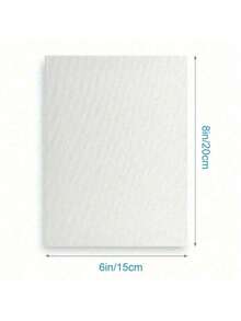 قماشة مشدودة لوحة الفنانين مسبقة التحضير للرسم بالألوان الزيتية والمائية والإكريليك، جاهزة للاستخدام بدون حمض ذات إطار خشبي قوي، مثالية للبالغين وهدايا الفنية والأشغال اليدوية، متوفرة بأحجام مختلفة - أبيض - مشاهدة 20