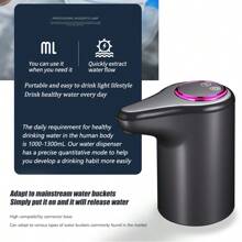 电动水泵 智能家用桶装水净水器自动饮水机 USB充电式 全自动智能矿泉水桶饮水机 家用饮水机水泵 无线水泵