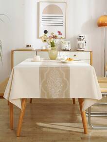 1 pieza Mantel de mesa a rayas minimalista, mantel rectangular impermeable para cocina, boda, mesa de café, adecuado para eventos de verano y otoño, disponible en múltiples tamaños