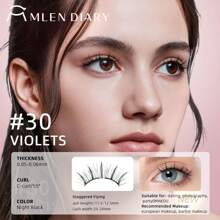 MLEN DIARY [Soft Magnetic] MLen Diary Magnetic Eyelash Case - Reusable Soft Magnetic Eyelashes, No Glue & Eyeliner, Waterproof, Lightweight Natural Look, 10-12mm, Includes Pouch & Brush, Magnetic Eyelashes Reusable
