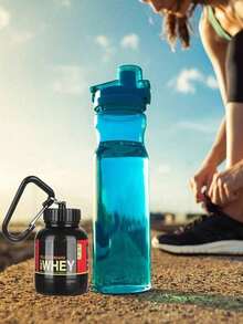 1 Chai Viên Bột Protein 100ml/3.38oz, Bình Nước Leo Núi Ngoài Trời Di Động, Cốc Mini Di Động Có Móc Khóa, Móc Khóa Di Động, Tiệc Lễ, Mùa Hè, Ngày của Cha, Ngày của Mẹ - Nhiều màu - Xem 4