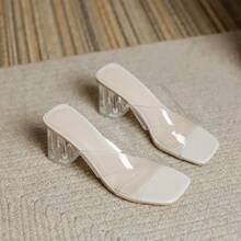 Women Home Slippers - 杏色7cm - 查看 6