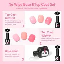 25pcs Jelly Gel Nail Polish Set With Top Base Coat 22 Colors Jelly Gel Polish With 3pc Top Base Coat Pastal Spring Summer Colors Crystal Transparent Gel Polish French Nail Art Kit For WomenDEVO - 25件果凍凝膠指甲油(Collection3) - 查看 6