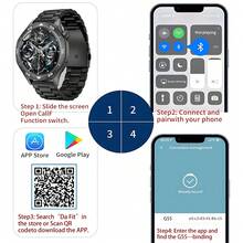 Smart Watch For Men, Business, Daily Office Wear, Can Make Calls, Multiple Sports Modes, Step Counting, Calories, Fitness, Running Watch, Compatible With Android And IOS, Men's Watch Gift