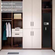 5 Rifle Gun Safe Quick Access Gun Safe With Alarm Home Gun Safe With Digital Keypad Compact Long Gun Safe With Small Lock Box