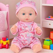 24 厘米/9.5 英寸逼真婴儿娃娃，含 1 个娃娃和 1 套服装，DIY 装扮娃娃，儿童生日节日礼物