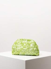 Borsa clutch da donna con paillettes colorate e brillanti, borsa floreale, borsa con paillettes, borsa da cerimonia, accessori da cerimonia, borsa elegante da donna, articoli da matrimonio, portafoglio da festa con glitter (modello casuale)