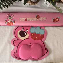 Disney Disney Winnie The Pooh Ergonomic Wrist Rest Mouse Pad & Laptop Mat - Official Licensed Multi-Functional Desk Pad With Premium Silicone Core & Milk-Silk Surface, Non-Slip Rubber Base For Office/Home/Gaming Comfort (Vivid Printing Technology, Aesthetic Desktop Decor Accessory), School Supplies, Back To School