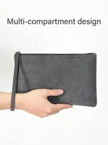 Men's Clutch Bag Business Casual New Pouch Simple Mobile Coin Purse Premium Clutch Phone Bag Purse Organizer Christmas Gifts