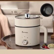 RAF 1-2 Person Multifunctional Electric Rice Cooker & Hot Pot, 1.8L Capacity, Non-Stick Coating, Dual Temperature Control, Ergonomic Handle, Suitable For Dorm And Office Cooking