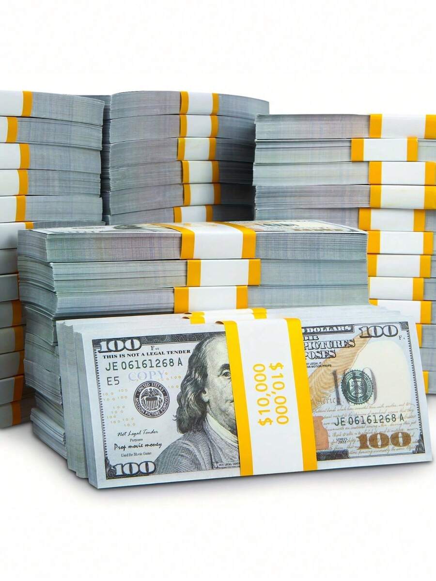 100/500 Yuan Prop Set - An Ideal Choice For Parties, Weddings, TV And Music Videos; Very Suitable For Photography, Bar And KTV Decoration, Party Props; Paper Materials, Carnival Props, Birthday, Halloween, Christmas Props