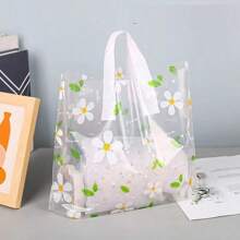 5-50 piezas Bolsas de regalo con tema de margaritas vibrantes - Resistentes al agua y multiusos, adecuadas para empaquetar cosméticos, prendas de vestir y suministros para fiestas