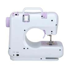12-Stitch Mini Sewing Machine For Home Crafting & Mending With Overlock And Presser Foot Pedal, UK Plug - UK Plug(220-240V) - View 6