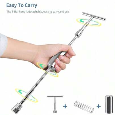 Beulen Reparaturset Dent Puller Kit, Auto Dellen Reparatur Ausbeulwerkzeug Set, Gleithammer Dent Abzieher mit 18 Stück Adaptern, Ideal für lkw, auto, motorrad körper, kühlschrank, tür