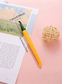 Customized Realistic Chili Pepper Neutral Pen, Cute Red, Green, Yellow Chili Shaped Ballpoint Pen, Personalized Fruit Ballpoint Pen, Chili Stationery Pen, Office Supplies Signing Pen,For School Supplies,Back To School,Office Decor - Multicolor - View 2