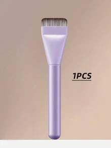 2pcs Ultra-Thin Foundation Brushes, Lightweight Face Contour Brush, Flat Face Mask Brush, Mixed Foundation Cream Makeup Brushes, Silver Foundation Brush, Makeup Brushes For Liquid Foundation, Ultra-Thin Foundation Brush, Face Contour Brush, Flat Contour Brush, Mixed Cream Brush For Makeup