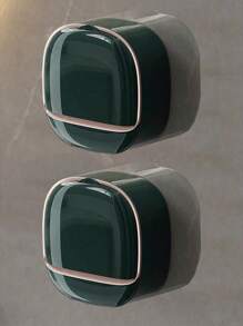 Wall Mounted Soap Dish, Luxury Wall Mounted Soap Dish With Lid, Waterproof Soap Dish With Drainage Box, No Drilling Plastic Soap For Bathroom, Unique Soap Drainage Container For Home Bathroom Home Bathroom Decor Summer, Bathroom, Shower, Travel, Soap Holder, Toiletries, Bathroom Accessory, Bathroom Storage Shelf(Cannot Be Pasted On Cement Walls And Wooden Walls).