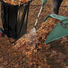 Mobile Trash Bag Older Outdoor Lawn Leaf Bag Older With Leaf Chute Metal Rake  15 Count 39 Gallon Drawstring Trash Bags  Olds 3565 Gallon Leaf Bags For Leaves Weeding Camping Party - 黑色 - 查看 4