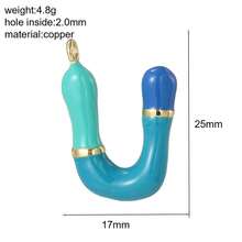 1pc A-Z Initial Letter Pendant, DIY Balloon Letter Pendant Jewelry Making Charm, Delicate Letter Pendant Accessory, Suitable For Daily Matching - Multicolor - View 19