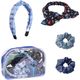 Lilo Y Stitch مجموعة اكسسوارات ملونة متعددة الألوان بتصميم الغرز للأولاد والبنات - تشمل اكسسوارات يومية مختلفة - مجموعة تصفيف الشعر والتنكر للمراهقين - هدية مثالية للصغار - الأزرق - مشاهدة 2