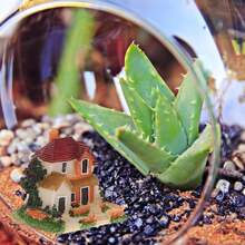 Mini Miniature House Model Assorted Color 4Pcs Home Desktop - 多種顏色 - 查看 3