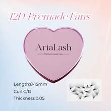 10D/12D/14D/16D/18D/20D 尖头底座 1000 片装 预制浓密睫毛延长 0.05 毫米 厚度 8-15 毫米 长度 - D 卷曲 - 自然柔软 - 手工嫁接假睫毛 适合专业人士使用 - D - 查看 8