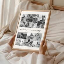 Tranh ghép ảnh gia đình cá nhân hóa, quà tặng tùy chỉnh dành cho mẹ, bố từ con gái hoặc con trai, ý tưởng quà tặng kỷ niệm độc đáo, quà tặng cho người thân yêu. - Nhiều màu - Xem 8