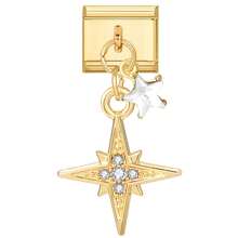 Pulseira modular com pingente interligável, decorada com elementos de coração, laço, lua e flor. Ideal como presente para amigos/casais, perfeita para Natal, Ano Novo, Halloween e Dia dos Namorados. Design encantador, joia em aço inoxidável, produto local, prático e moderno. Essencial para o Natal e o Halloween. Tons outonais, estilo natalino. - M291408 M291580 M292448 - Ver 6