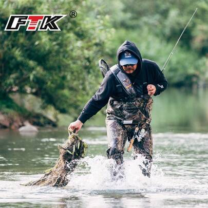 FTK 1 pezzo Corsetto da pesca unisex, super traspirante, leggero e confortevole - perfetto per la pesca e il kayak!