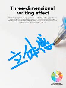 GuangNa 168 Vibrant Colors Acrylic Paint Markers | Bullet Tip (1.2mm) For Sharp Lines | High Coverage & Large Ink Capacity | 14 Sets, 12/Pack - Art, Crafts, Journaling Essential, Gift For Back To School - Multicolor - View 10