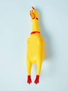 PETSIN Upgraded Screeching Chicken Pet Toy, Hot-Selling Dog Screaming Chicken Stress Relief Squeeze Squeaky Toy For Dogs Cats, Creative Funny Scream Chicken Plaything For Pet Entertainment - Multicolor - View 4