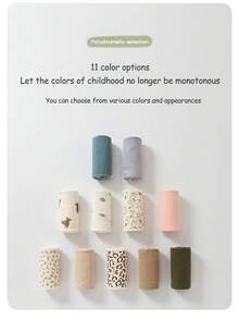 4pcs/Set Baby Crib Bumper Pad, Crib Liner, Crib Rail Cover, Crib Bedding Set, Nursery Crib Protector, Washable - Multicolor - View 9