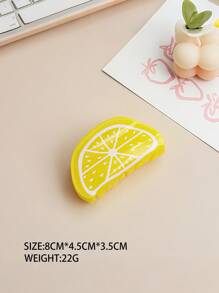 1pc Korean Fruit Series Large Hair Claw Clip, Acrylic Cute Ponytail Claw Hair Clip Accessories Suitable For Daily Travel, Gatherings, Beach Parties, And Wearing During Summer, Autumn, And Back To School Seasons Holiday Essential