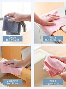 1 rollo de paños de limpieza reutilizables, paño de cocina para el hogar, rollos de toallas de microfibra, trapos de cocina, reemplazo de toallas de papel para lavar, suministros de limpieza, herramienta de limpieza