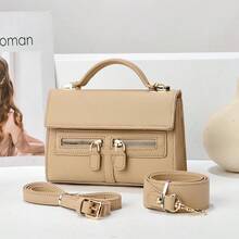 Women Top Handle Bags - 卡其色 - 查看 1