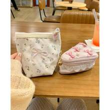 Women Shoulder Bags - 碎花蝴蝶結化妝包(無圖上配件) - 查看 2