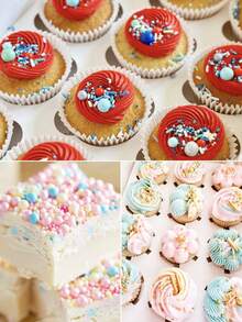 Sprinkles For Cake Decorating,For Cupcake, Baking, Cake Toppings,Suitable For Wedding Party, Sprinkle Birthday Party, Party Dessert Decoration,Birthday Cakes Sprinkle Decor - Multicolor - View 3