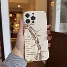 Christian Phone Cases With Crown Of Thorns For IPhone 16 11 15 14 13 12 Pro Max Plus, Phone Cover With Bible Verse, Christmas Gifts, Christian Gifts For Women And Men 17 17promax - 白色 - 查看 5