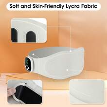 Hailicare 电加热腰部按摩器，腹部肌肉塑形器，束腰带，腹部锻炼器，下背部和腹部按摩器，振动和热疗腰带，电振动加热垫，肌肉放松支撑 - 白色 - 查看 6