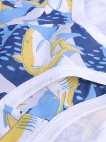 6 Pieces Boys Underwear Soft Cotton Truck Dinosaur Briefs Children